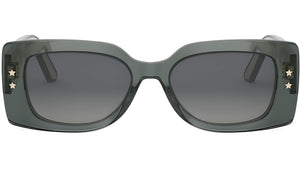 DiorPacific S1U 55A1 Green Grey Geometric Sunglasses