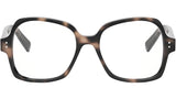 CELINE Thin Havana Geometric Eyeglasses