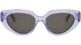 CELINE 3 Dots Transparent Lilac Cat Eye Sunglasses