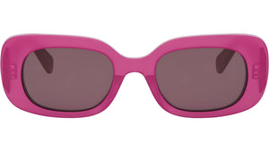 CELINE 3 Dots Opaline Fuchsia Rectangular Sunglasses