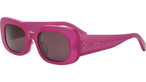 CELINE 3 Dots Opaline Fuchsia Rectangular Sunglasses