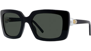 Pearl Black Square Sunglasses