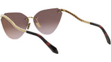 Serpenti Light Gold Cat Eye Sunglasses