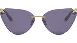 Serpenti Light Gold Cat Eye Sunglasses