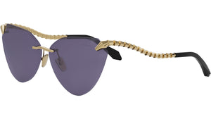 Serpenti Light Gold Cat Eye Sunglasses