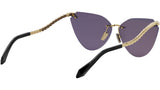 Serpenti Light Gold Cat Eye Sunglasses