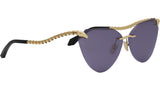 Serpenti Light Gold Cat Eye Sunglasses