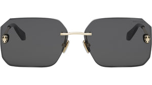 Serpenti Light Gold Geometric Sunglasses