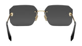 Serpenti Light Gold Geometric Sunglasses