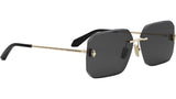 Serpenti Light Gold Geometric Sunglasses