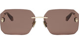 Serpenti Light Gold Geometric Sunglasses