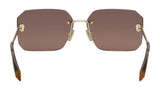 Serpenti Light Gold Geometric Sunglasses