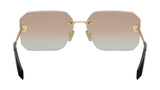 Serpenti Gold Geometric Sunglasses