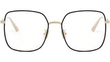 GemDiorO SU Yellow Geometric Eyeglasses