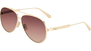 DiorCannage A1U B0F2 Gold Brown Pilot Sunglasses