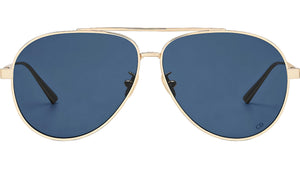 DiorCannage A1U B0B0 Gold Blue Pilot Sunglasses