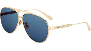 DiorCannage A1U B0B0 Gold Blue Pilot Sunglasses