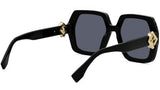 FF Diamonds Black Square Sunglasses