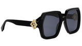 FF Diamonds Black Square Sunglasses