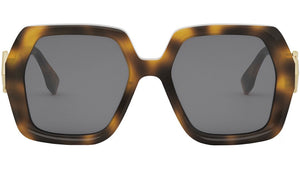 FF Diamonds Havana Square Sunglasses