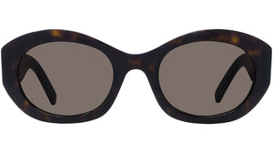 4G Dark Havana Oval Sunglasses