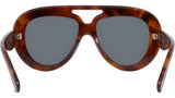 Curvy Tortoise Pilot Sunglasses