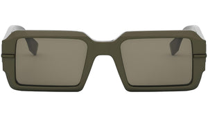 Fendigraphy Green Rectangular Sunglasses