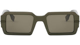 Fendigraphy Green Rectangular Sunglasses