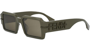 Fendigraphy Green Rectangular Sunglasses