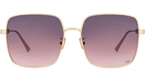 DiorCannage S1U B0G2 Gold Red Square Sunglasses