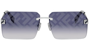 Fendi Sky Silver Rectangular Sunglasses