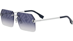 Fendi Sky Silver Rectangular Sunglasses