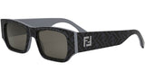 FF Squared FF Black Square Sunglasses