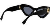 FF Diamonds Black Cat Eye Sunglasses