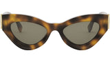 FF Diamonds Havana Cat Eye Sunglasses