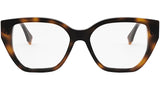 FF Diamond Havana Rectangular Eyeglasses