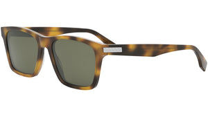 Fendi Essential Havana Rectangular Sunglasses