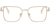 FF Diamonds Rose Gold Geometric Eyeglasses