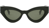 FF Diamonds Green Cat Eye Sunglasses