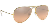 Aviator Gradient RB3025 001/3E Gold Silver