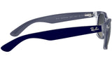 New Wayfarer Color Mix RB2132 matte blue on transparent