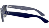 New Wayfarer Color Mix RB2132 matte blue on transparent