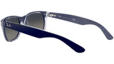 New Wayfarer Color Mix RB2132 matte blue on transparent