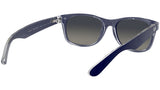 New Wayfarer Color Mix RB2132 matte blue on transparent