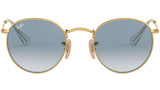 Round Flat Lenses RB3447N gold azure