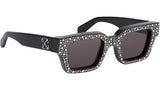 Virgil L Rhinestones Silver Dark Grey