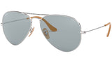 Aviator Washed Evolve RB3025 9065I5 Silver Blue