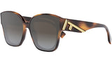 Fendi First Havana Square Sunglasses